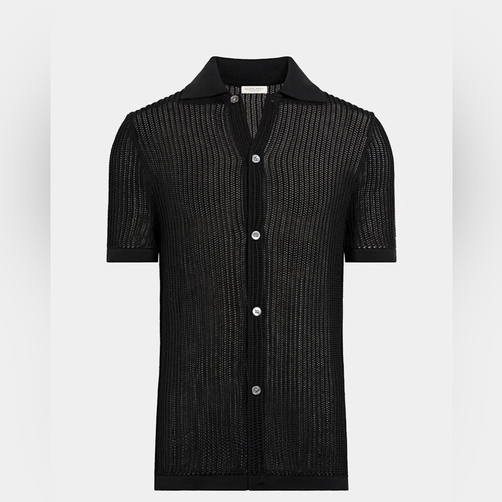 Suitsupply Black Casual Button Down Shirt